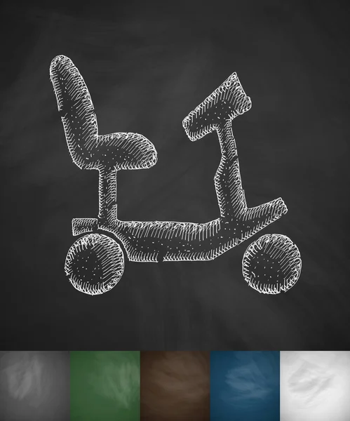 Icono de silla de ruedas — Vector de stock