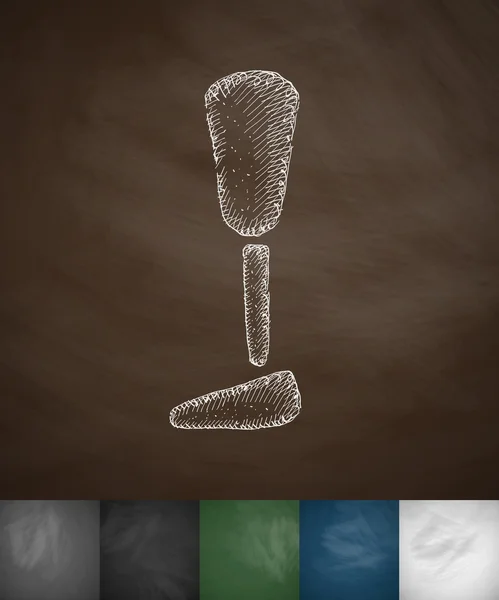 Implant pieds icône — Image vectorielle