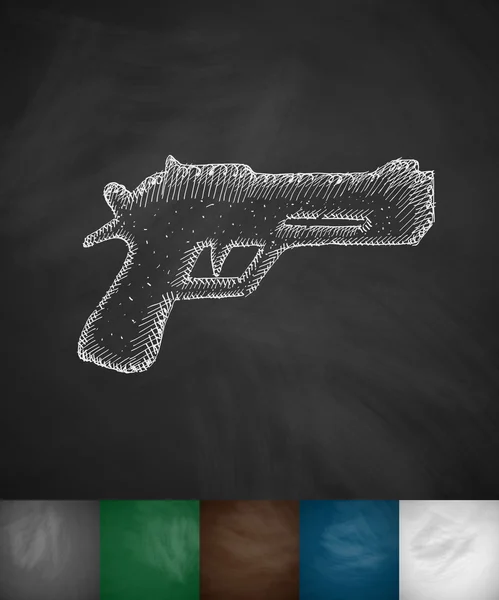 Gun ikonen — Stock vektor