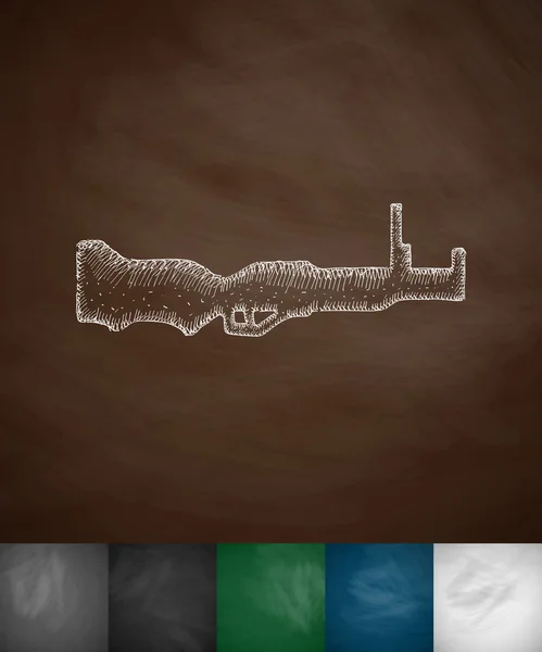 Icono del rifle — Vector de stock
