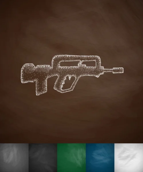 Icona automatica del fucile — Vettoriale Stock