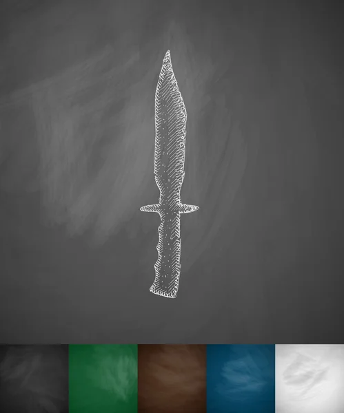 Icône de poignard — Image vectorielle
