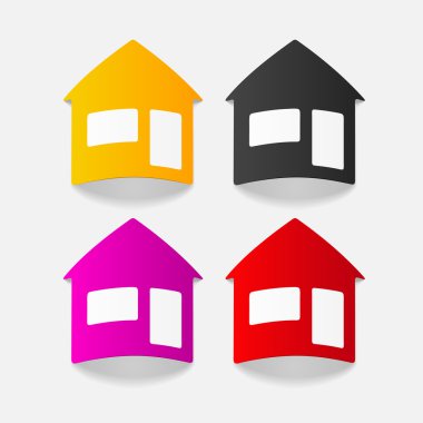 Gerçekçi tasarım öğesi. ev