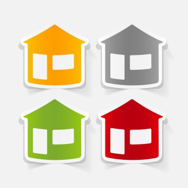 Gerçekçi tasarım öğesi. ev