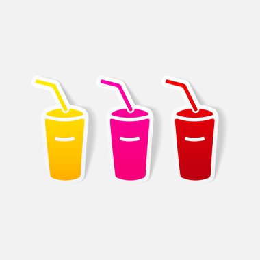 Gerçekçi tasarım öğesi. soda
