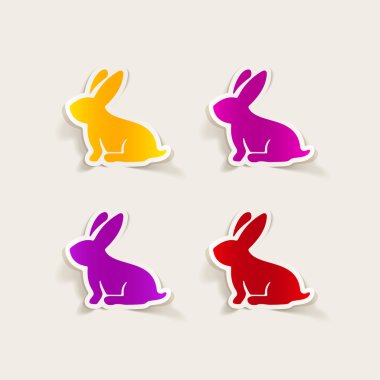 Gerçekçi tasarım Paskalya tavşanı