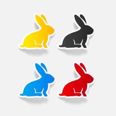 Gerçekçi tasarım Paskalya tavşanı