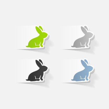 Gerçekçi tasarım Paskalya tavşanı