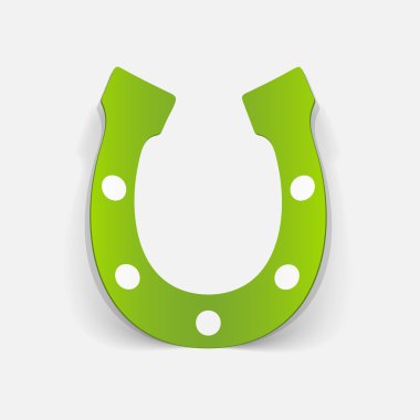 Gerçekçi tasarım öğesi. at nalı