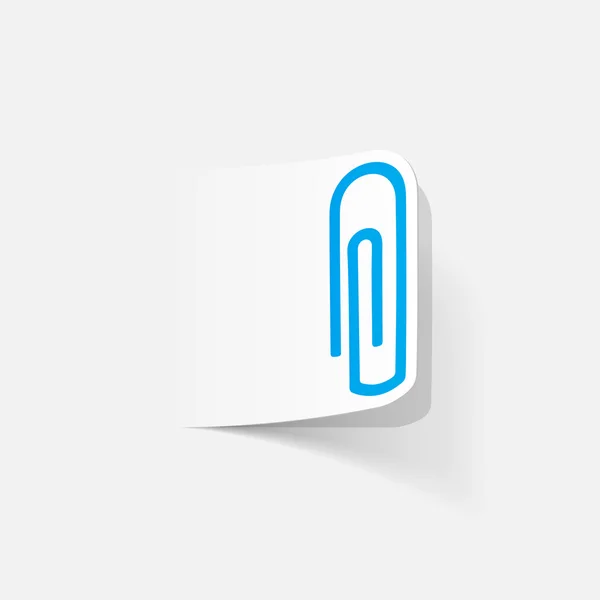 Realistische ontwerpelement. paperclip — Stockvector