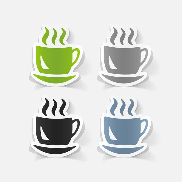 Elemento de diseño realista. café — Vector de stock