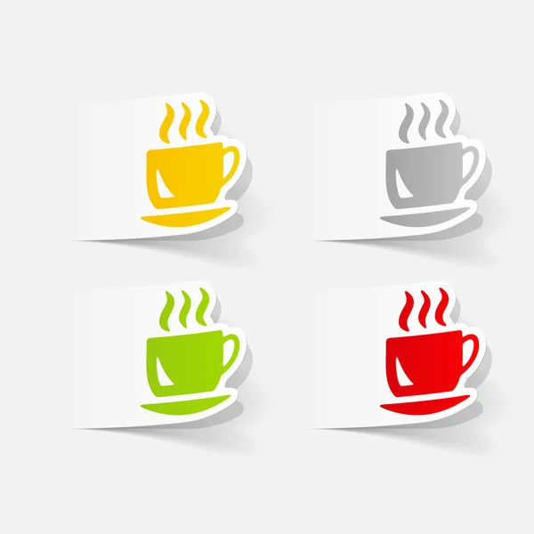 Realistic design element. coffee — Stock Vector