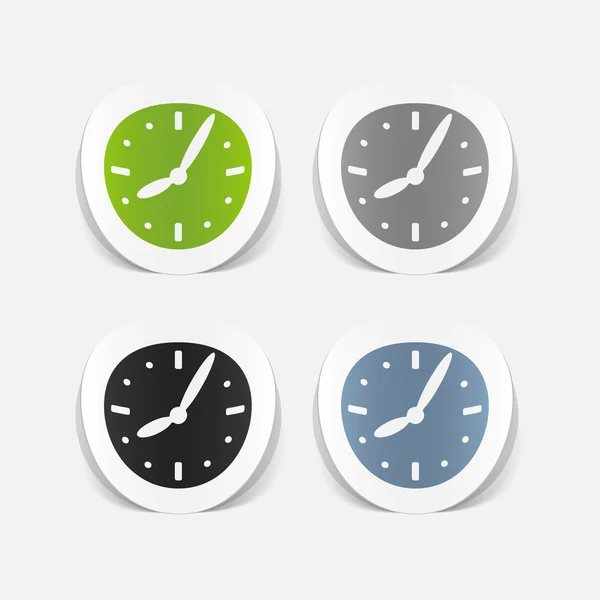Realistic design element. clock — Stock Vector