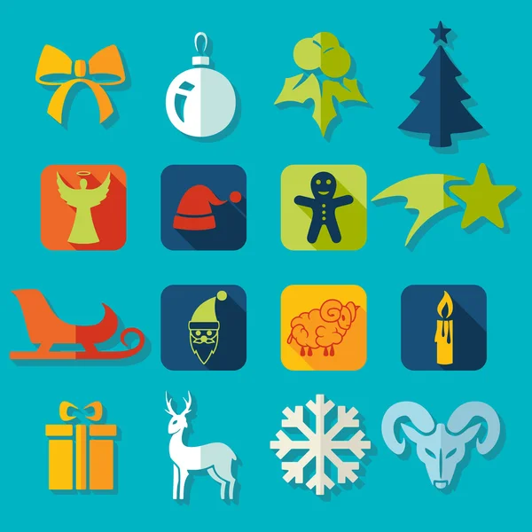 Conjunto de iconos de Navidad — Archivo Imágenes Vectoriales