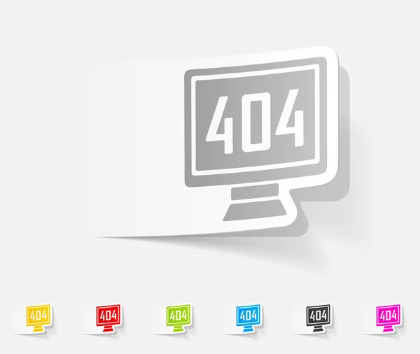 Иконка программы ошибки 404 — стоковый вектор