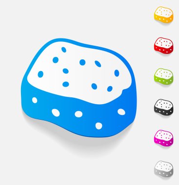 gerçekçi tasarım öğesi. Sünger