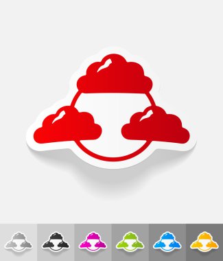 gerçekçi tasarım öğesi. sosyal ağ