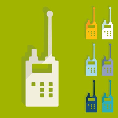 Düz tasarım: polis radyo