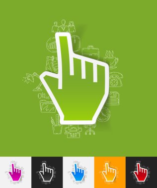 İmleç kağıt etiket