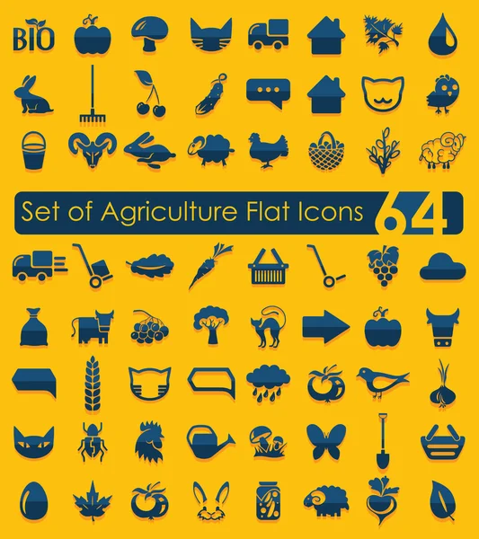 Set di icone dell'agricoltura — Vettoriale Stock