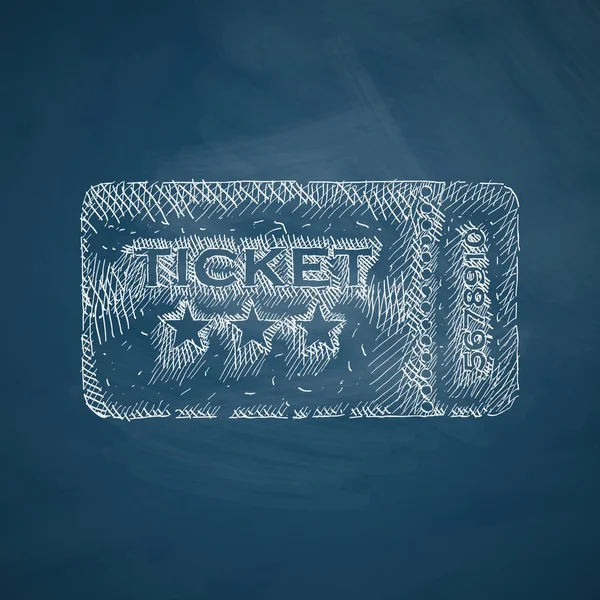 Ticket pictogram ontwerp — Stockvector