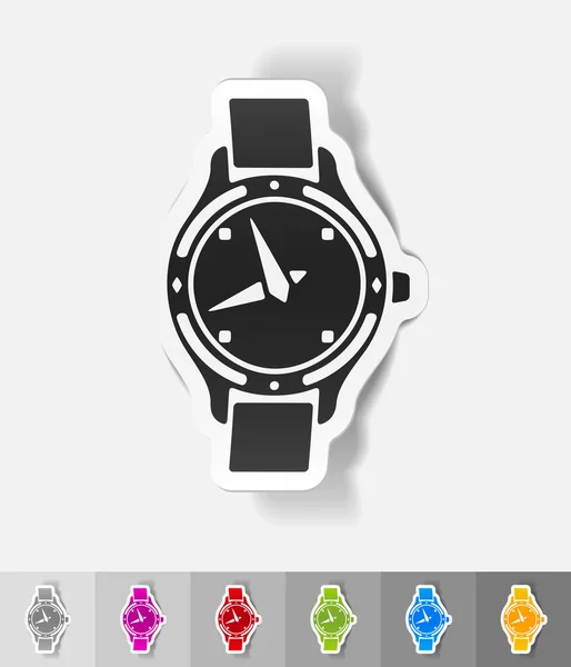 Elemento de diseño realista. reloj — Vector de stock