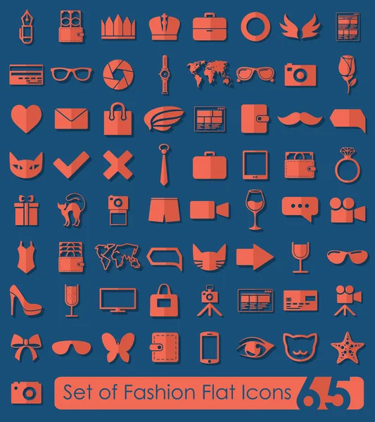 Conjunto de iconos de moda — Vector de stock