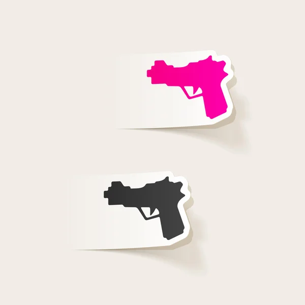 Pistola de diseño realista — Vector de stock