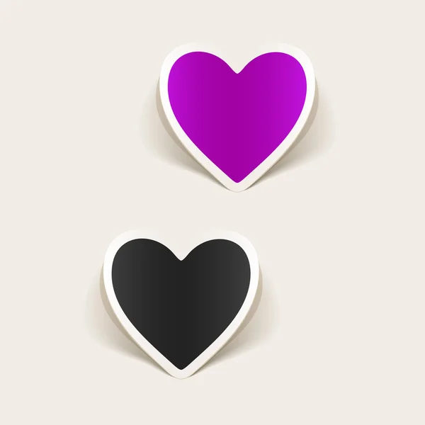 Realistic design heart — Stock Vector