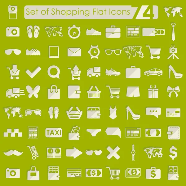 Set of shopping icons — Stock Vector