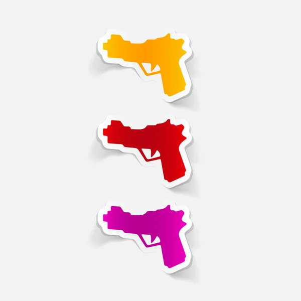 Realistický design pistole — Stockový vektor