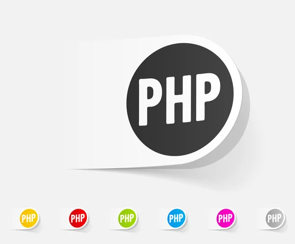 Realistische ontwerpelement. Php — Stockvector