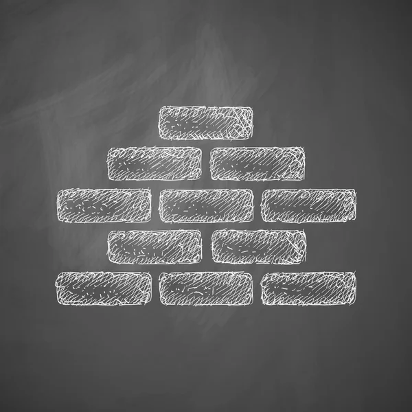 Brickwork icône design — Image vectorielle