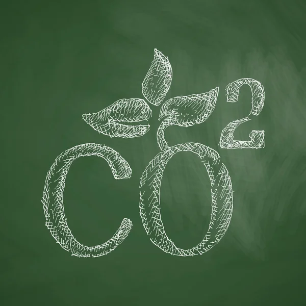 Co2 signo dióxido icono — Vector de stock