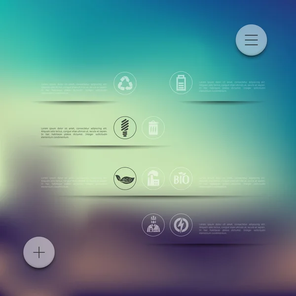 Fondo de la infografía ecológica — Archivo Imágenes Vectoriales