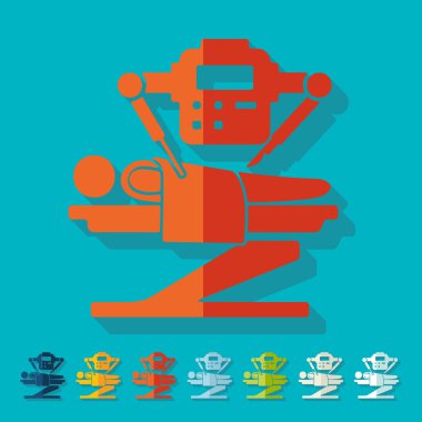 Düz tasarım: robot cerrah