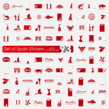 İspanya çıkartmaları kümesi