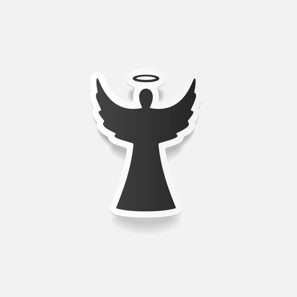 Icono realista ángel — Archivo Imágenes Vectoriales