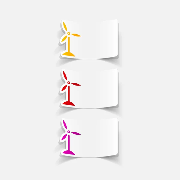 Windturbines pictogram — Stockvector