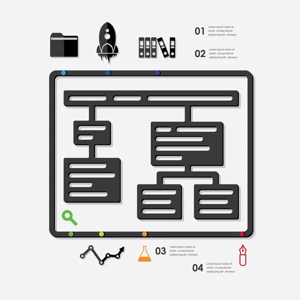 Utbildning infographic illustration. — Stock vektor