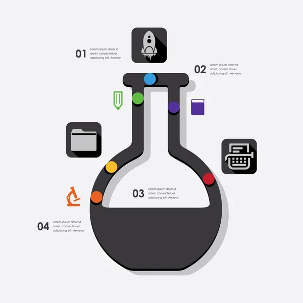 Istruzione illustrazione infografica . — Vettoriale Stock