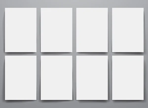 Folhetos em branco do modelo de design — Vetor de Stock