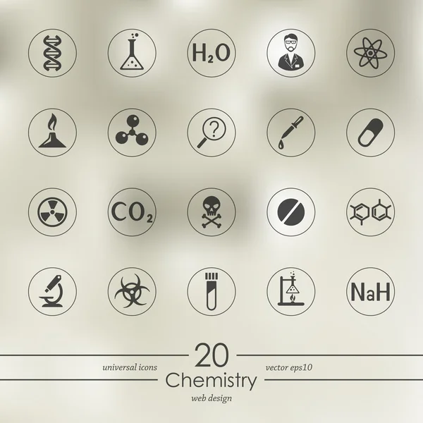 Sada ikon, chemie — Stockový vektor