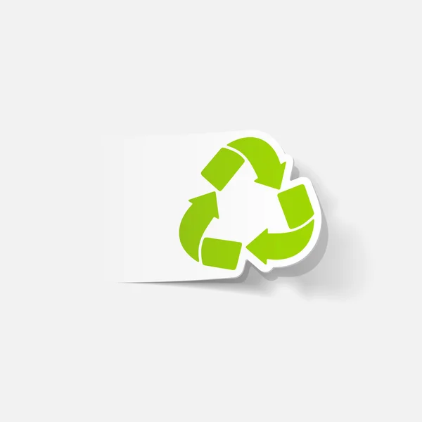 Ícone de sinal de reciclagem —  Vetores de Stock