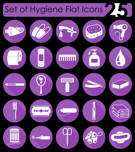 Conjunto de iconos de higiene — Vector de stock