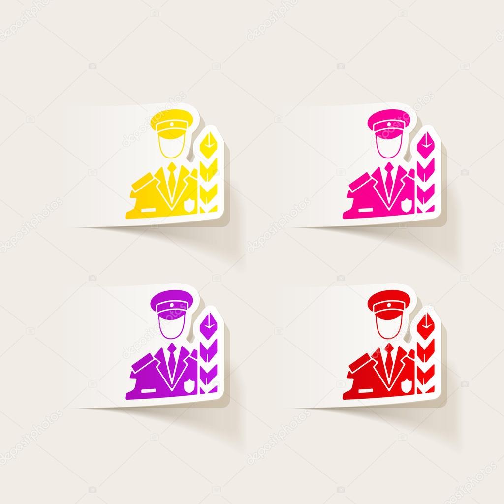 Inspector de aduanas realista vector, gráfico vectorial © Palau83