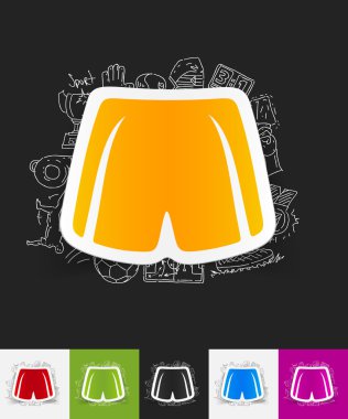 Şort kağıt etiket