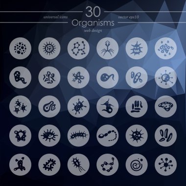Set of organisms icons