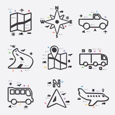 Gezinti satır Infographic