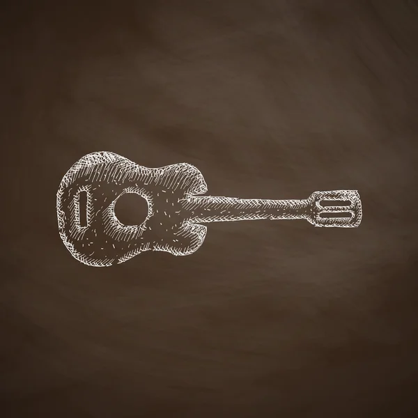 Diseño de icono de guitarra — Vector de stock